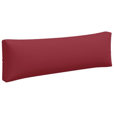 vidaXL Coussins de palette 3 pcs rouge tissu