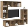 vidaXL Ensemble meuble TV 4 pcs Ch&ecirc;ne artisanal Bois d'ing&eacute;nierie