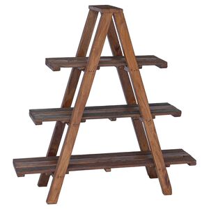 vidaXL &Eacute;tag&egrave;re pliante Marron 79.5 x 35 x 112 cm Bois Recycl&eacute; Solide