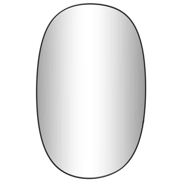 vidaXL Miroir mural Noir 70x45 cm