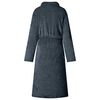 vidaXL Robe de bain sans capuche Bleu marine s Flanelle