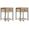 vidaXL Cabinet de chevet 2 pi&egrave;ces Ch&ecirc;ne Sonoma 42 x 41 x 56 cm