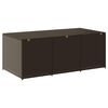 vidaXL Boîte de rangement de jardin résine tressée 180x90x70 cm marron
