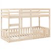 vidaXL Lit superposé 75x190 cm Bois de pin massif