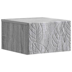 vidaXL Table d'appoint murale Sonoma gris 34,5 x 33 x 20 cm