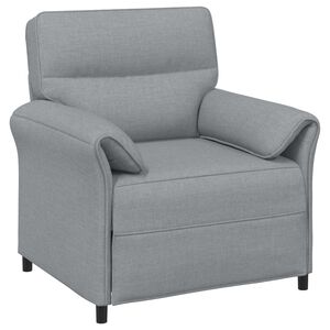 vidaXL Canap&eacute; 1 place Gris clair 88 x 83 x 95 cm Tissu