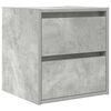 vidaXL Table de chevet murale gris b&eacute;ton 38x34x40 cm