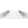 vidaXL Lit sur&eacute;lev&eacute; &agrave; gabion Acier galvanis&eacute; 400x100x20 cm