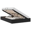vidaXL Lit de Rangement avec matelas Noir 140 x 190 cm Velours