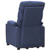 vidaXL Fauteuil de massage Bleu Tissu