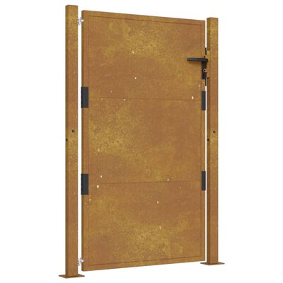 vidaXL Portail de jardin 105x155 cm acier corten