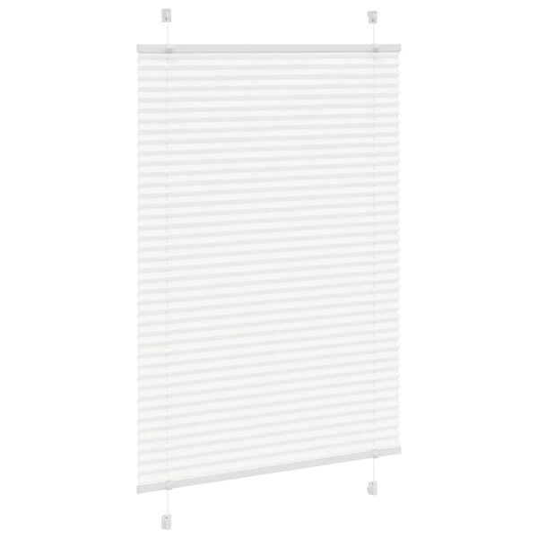 vidaXL Store plissé blanc 95x150 cm largeur du tissu 94,4 cm polyester