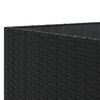 vidaXL Salon de jardin 7 pcs avec coussins Noir R&eacute;sine tress&eacute;e
