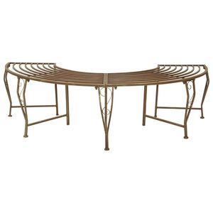 vidaXL Banc d'Arbre 4-Nombre de places 160 x 80 x 44 cm Acier