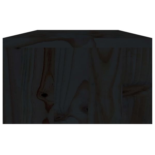 vidaXL Support de moniteur Noir 60x23,5x12 cm Bois d'ing&eacute;nierie