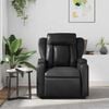 vidaXL Fauteuil de massage inclinable Noir Similicuir