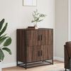 vidaXL Buffet ch&ecirc;ne marron 68x35x76 cm bois d'ing&eacute;nierie