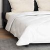 vidaXL Couette avec oreiller 3 pcs Blanc Microfibre