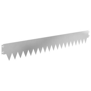 vidaXL Bordure de Pelouse 50 pc 103 x 15 cm Acier Argent&eacute;
