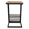 HSM Collection Table d'appoint avec porte-revues 38x30x65 cm