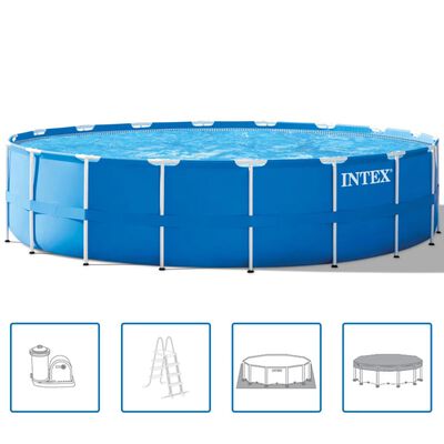 Intex Ensemble de piscine ronde avec cadre en acier 549x122 cm 28252GN