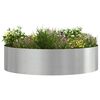 vidaXL Pots de jardin 5 pcs Argent 80 x 80 x 20 cm Acier inoxydable