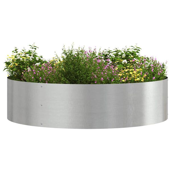 vidaXL Pots de jardin 5 pcs Argent 80 x 80 x 20 cm Acier inoxydable