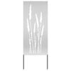 vidaXL &Eacute;cran de confidentialit&eacute; de jardin Floral Argent&eacute; 50 x 140 cm