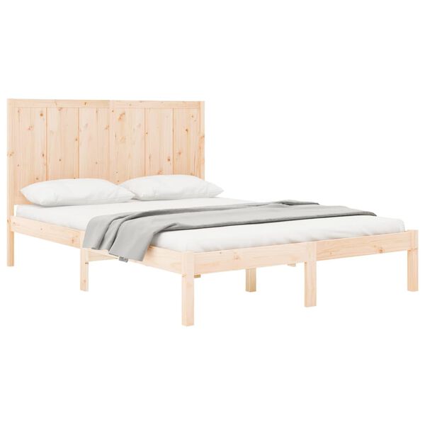vidaXL Cadre de lit sans matelas 150x200 cm bois de pin massif