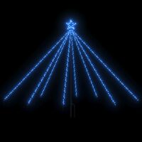 vidaXL Lumières d'arbre de Noël Intérieur/Extérieur 400 LED bleu 2,5 m