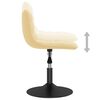 vidaXL Chaises pivotantes &agrave; manger lot de 4 cr&egrave;me velours