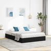 vidaXL Lit de Rangement avec matelas Noir 140 x 190 cm Velours