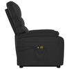 vidaXL Fauteuil de massage Noir Similicuir