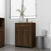 vidaXL Armoire de bain Ch&ecirc;ne marron 60x33x80 cm Bois d'ing&eacute;nierie