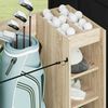 vidaXL Armoire de Golf avec roue Uni Ch&ecirc;ne Sonoma 120 x 45 x 98 cm
