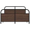 vidaXL Cadre de lit sans matelas 120x200 cm ch&ecirc;ne marron