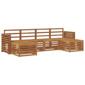 vidaXL Ensemble de canap&eacute;s d'ext&eacute;rieur 6 pc Naturel