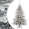 vidaXL Sapin de No&euml;l artificiel avec boules 150 cm 150 LED Blanc chaud