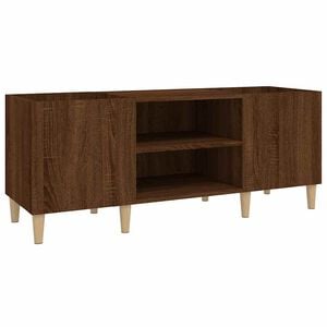 vidaXL Armoire &agrave; disques ch&ecirc;ne marron 121x38x48 cm bois d'ing&eacute;nierie