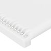 vidaXL T&ecirc;te de lit avec oreilles Blanc 93x23x118/128 cm Similicuir