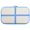 vidaXL Tapis gonflable de gymnastique avec pompe 60x100x10 cm PVC Bleu