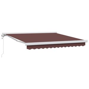 vidaXL Auvent r&eacute;tractable automatique marron 300x250 cm