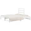 vidaXL Lit coulissant sans matelas blanc 2x(90x190) cm