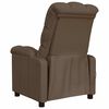 vidaXL Fauteuil de massage Marron Tissu