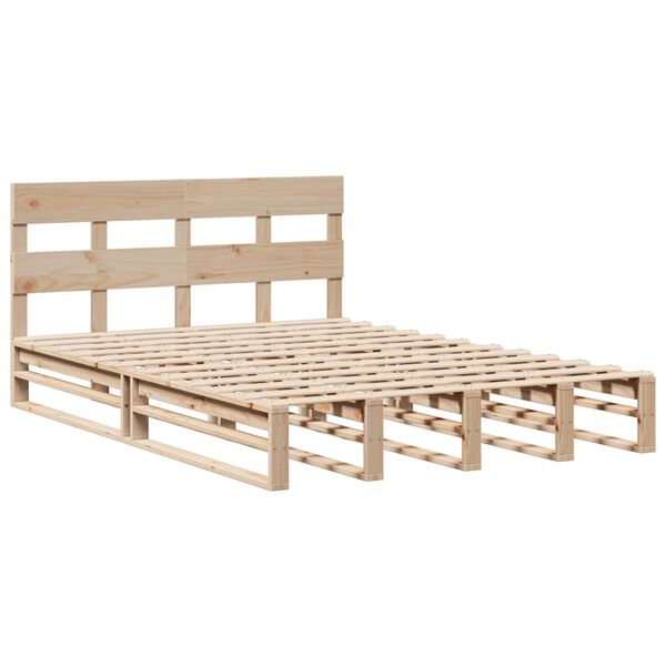 vidaXL Cadre de lit sans matelas 120x190 cm bois de pin massif