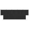 vidaXL Panneau de cl&ocirc;ture 9 pc 1580 x 186,5 cm WPC et Aluminium Noir