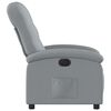 vidaXL Fauteuil inclinable &eacute;lectrique Gris clair Tissu