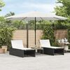 vidaXL Parasol de jardin avec m&acirc;t en acier blanc 388x388x248 cm
