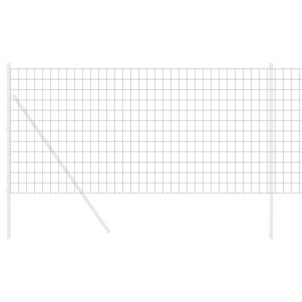 vidaXL Clôture Euro Gris 1.2 x 25 m Fer revêtu de PVC