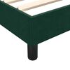 vidaXL Sommier &agrave; lattes de lit et matelas vert fonc&eacute; 180x220cm velours